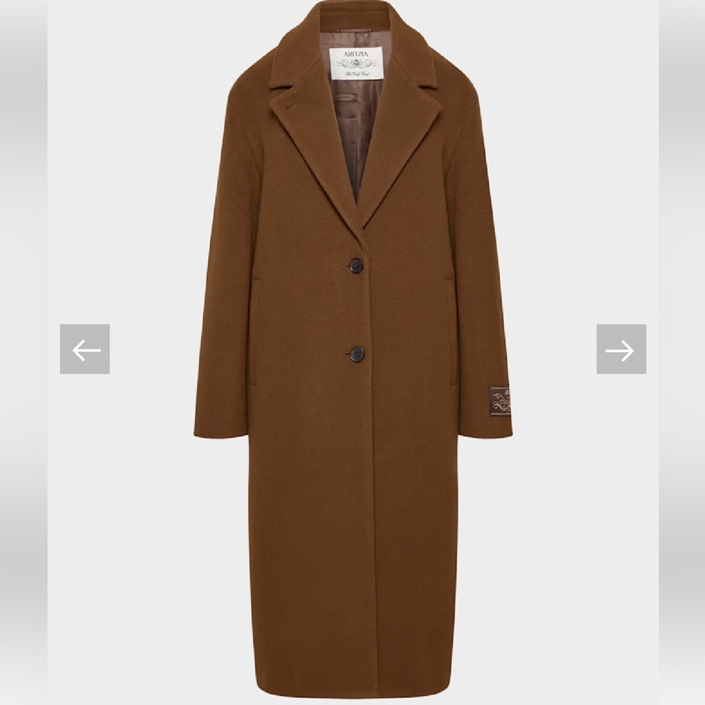 NWT Aritzia Only Coat Soft Wool Cashmere XS